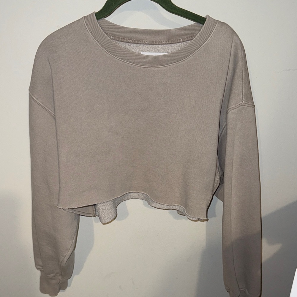 TNA Women's Beige Crew Neck Sweater